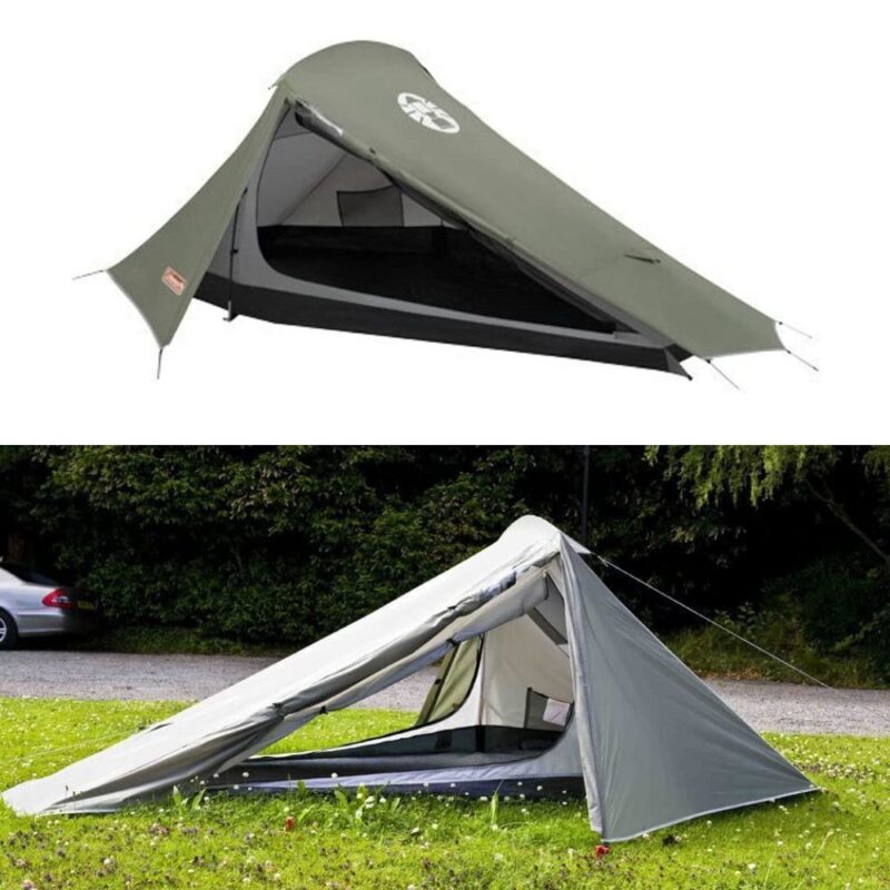 COLEMAN Tent Bedrock 2, Ultra-Light (2-Person) Hiking Tent, Lightweight, Waterproof, Quick Set Up, Sewn-in Groundsheet.