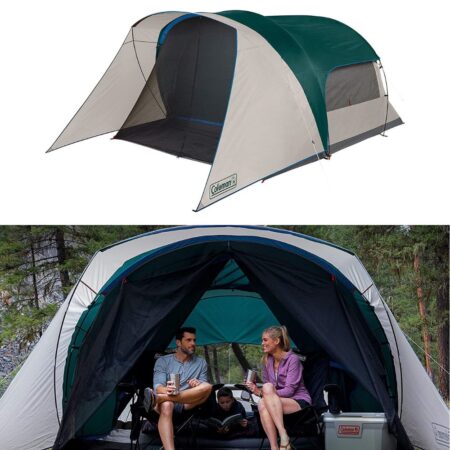 COLEMAN Cabin 6-Person Camping Tent with Weatherproof Screen Room