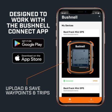BUSHNELL BackTrack Mini GPS Navigation, Portable, Waterproof GPS for Hiking, Hunting & Backpacking - Black/Orange