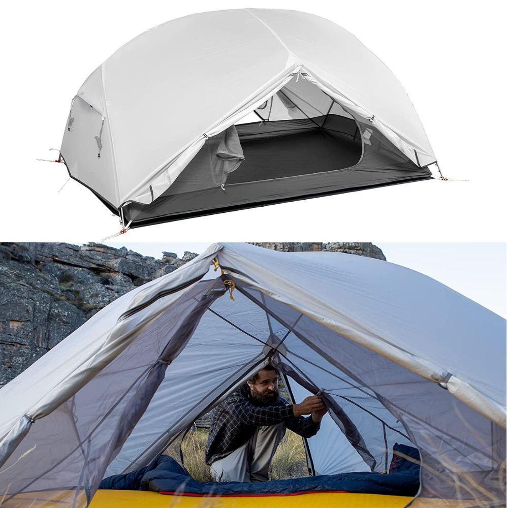 MEREZA 2-Person Camping Tent – Lightweight, Waterproof Dome Tent For Backpacking & Hiking