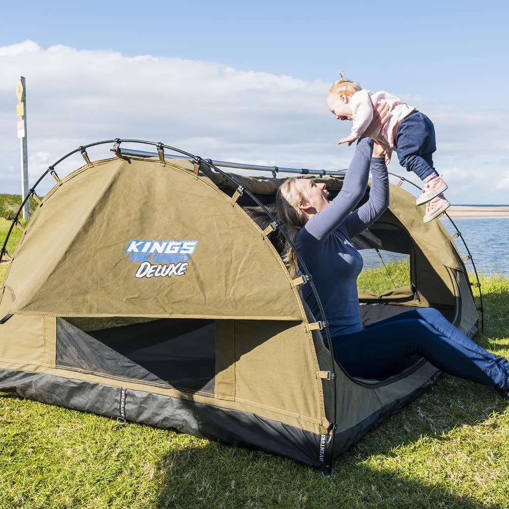 ADVENTURE KINGS Big Daddy Deluxe Double Swag Canvas Bag Camping ADVENTURE KINGS Big Daddy Deluxe Double Swag Canvas Bag Camping