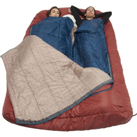 KELTY TRU. Comfort Double Wide 20 Degree Synthetic Sleeping Bag, 2-Person for Camping, Backpacking, Stuff Sack Included
