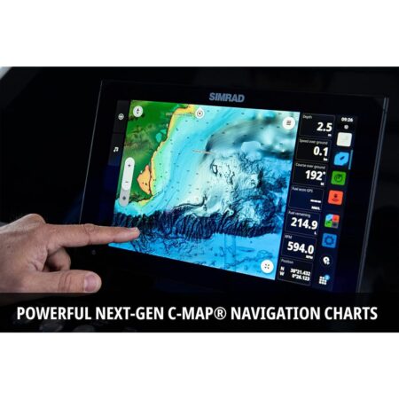 SIMRAD NSX 3007 - Chartplotter Fish Finder w HDI Transducer & C-MAP Discover X Charts, Black