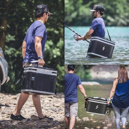 ROCK BROS Large, Soft Cooler Bag, Insulated, Waterproof, 30 CAN, Bag Leak Proof for Camping, Beach,  Picnic, Fishing, Boating