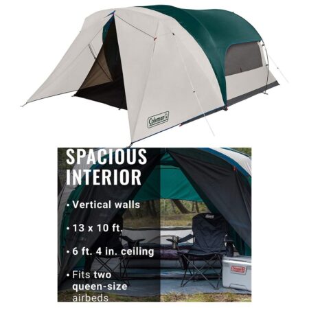COLEMAN 6-Person Cabin Camping Tent with Weatherproof Screen Room