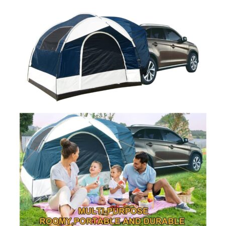 ELIKOYA Universal SUV Family Camping Tent - Up to 6-Person Sleeping, Universal Fit, Suitable Camping, Travelling, Family Outdoor Activities