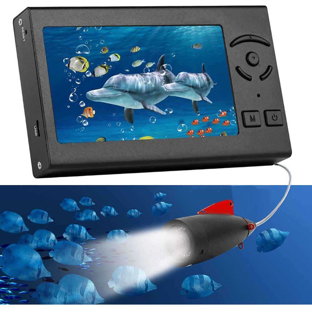 MOOCOR Underwater Fishing Camera, Portable Fish Finder HD 1000 TVL