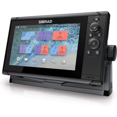 SIMRAD Cruise 9-9" GPS Chartplotter w 83/200 Transducer, Preloaded C-MAP US Coastal Maps