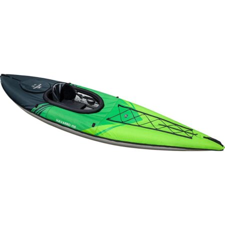 AQUAGLIDE Navarro 110 Convertible Inflatable Kayak w Drop Stitch Floor, Green