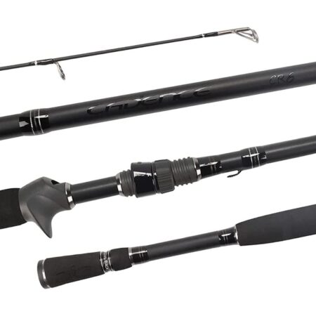 CADENCE CR6B Baitcasting Rods, Fast Action Fishing Rods, Lightweight, Portable Casting Rods w 30 Ton Carbon Exposed Blank Reel Seat, Stainless Steel Guides w  SiC Inserts, Baitcast Rods