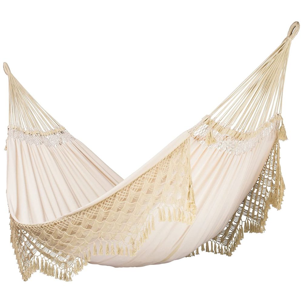 LA SIESTA Bossanova Champagne - Organic Cotton, Kingsize Classic Hammock