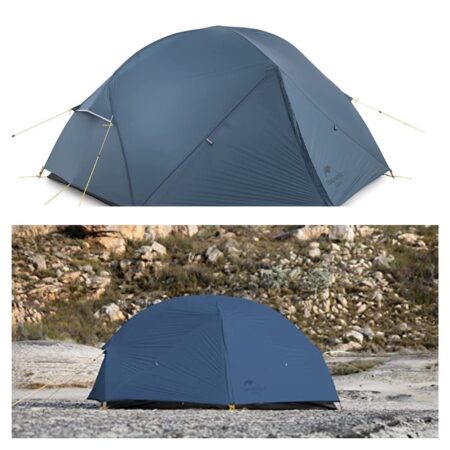 NATUREHIKE 2-Person, 3-Season Mongar Camping Tent, Ultralight Backpacking Tent for Camping, Hiking, Cycling