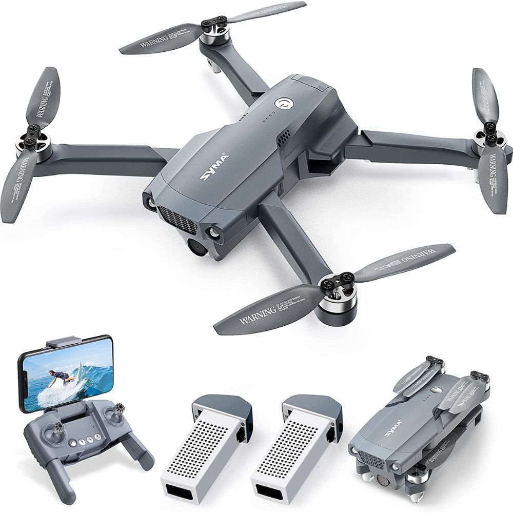 SYMA X500Pro GPS Drones w 4K UHD Camera for Adults, RC Quadcopter w 50 Minutes Flight Time, Brushless Motor, 5G FPV Transmission, Follow Me, Auto Return Home, Included Carrying Bag