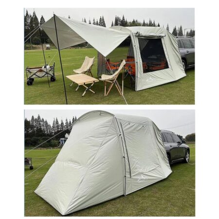 WINTENT Versatile Car Tent, SUV Tailgate Attachment Tent, Rainfly Screen Room for Camping (15.9 x 7.9 x 6.4ft）