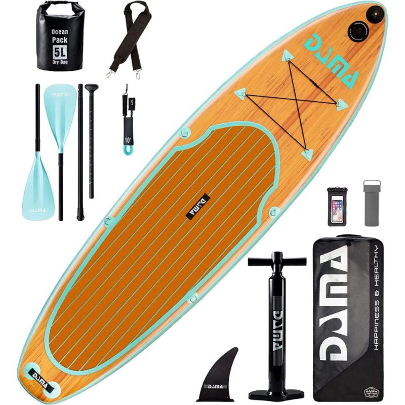 DAMA Inflatable Stand up Paddle Board, SUP, Fin, Carry Bag, Paddle