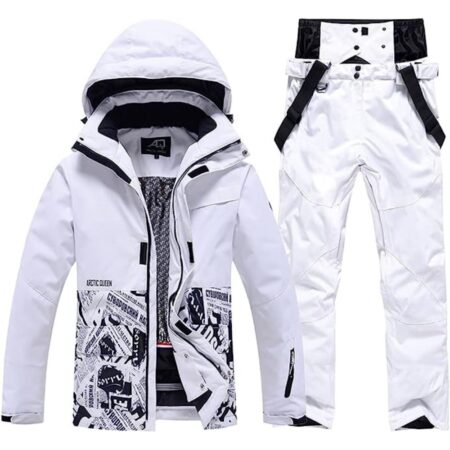 WOWULOVELY Women's Winter Ski Suit, Waterproof, Windproof Ski Jacket & Pants, Insulated Snowsuit, Snowboarding.