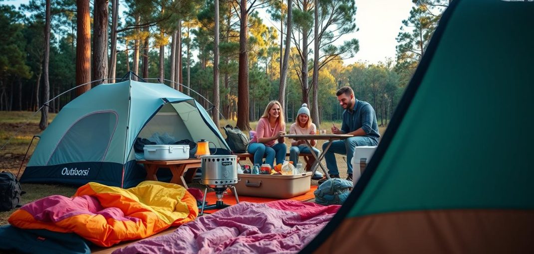 Family camping gear