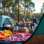 Family camping gear
