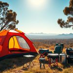 Lightweight camping gear