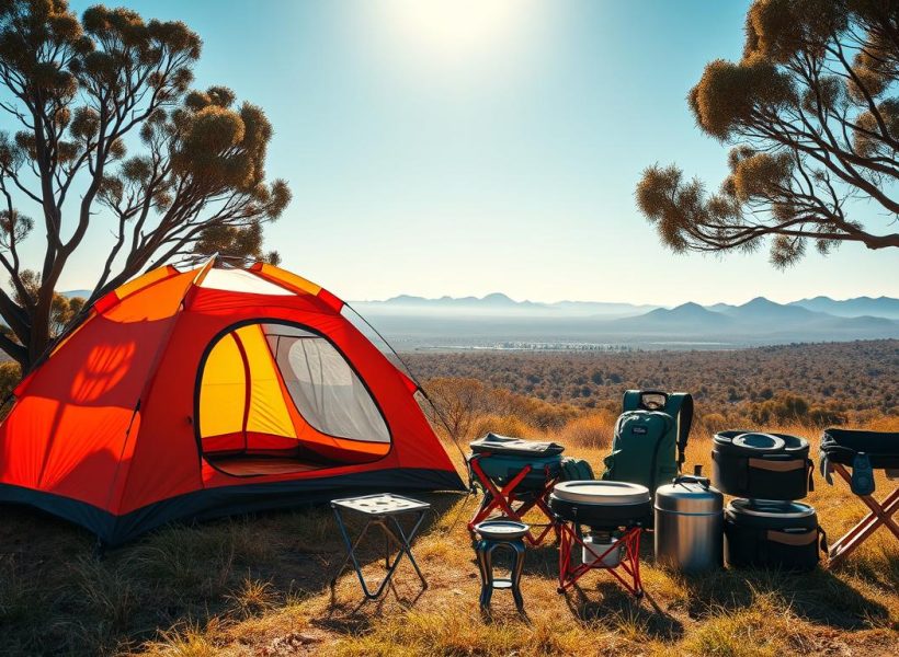 Lightweight camping gear