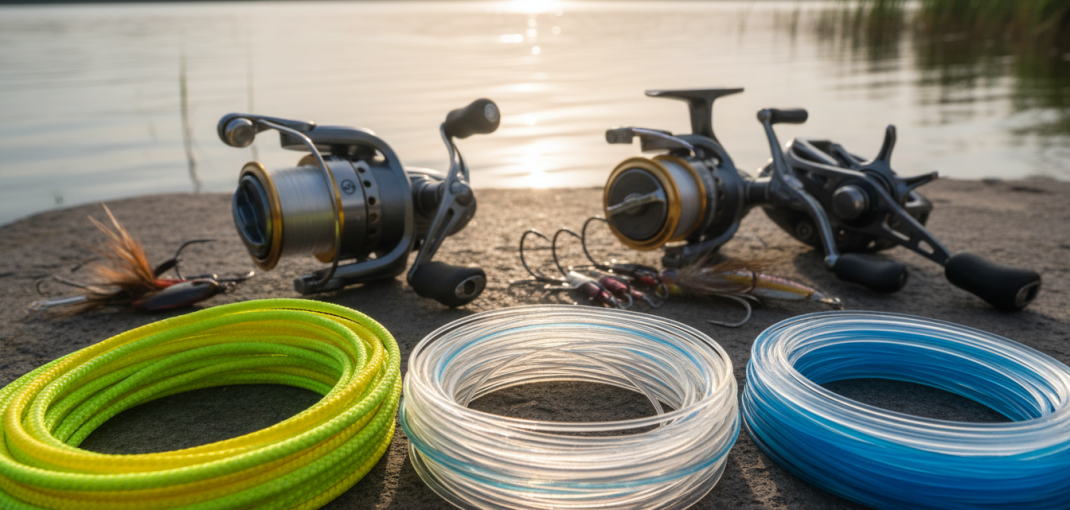braided vs fluorocarbon vs monofilament fishing line